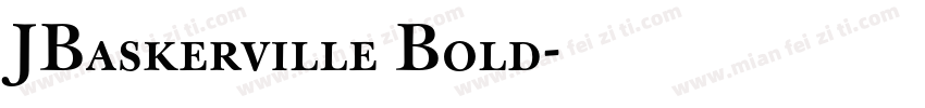 JBaskerville Bold字体转换